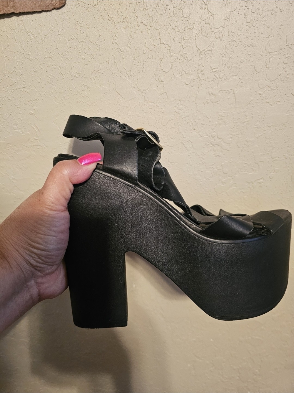 Black Women’s Ankle-Strap Sandals